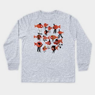 Going with the flow Kids Long Sleeve T-Shirt